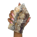 Fluorite with Pyrite Slab